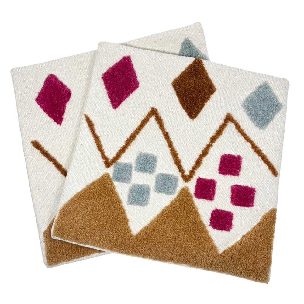Ikea Brunstarr 2 Cushion Covers 20x20 Accent Pillow Cases Wool Cotton Home Decor